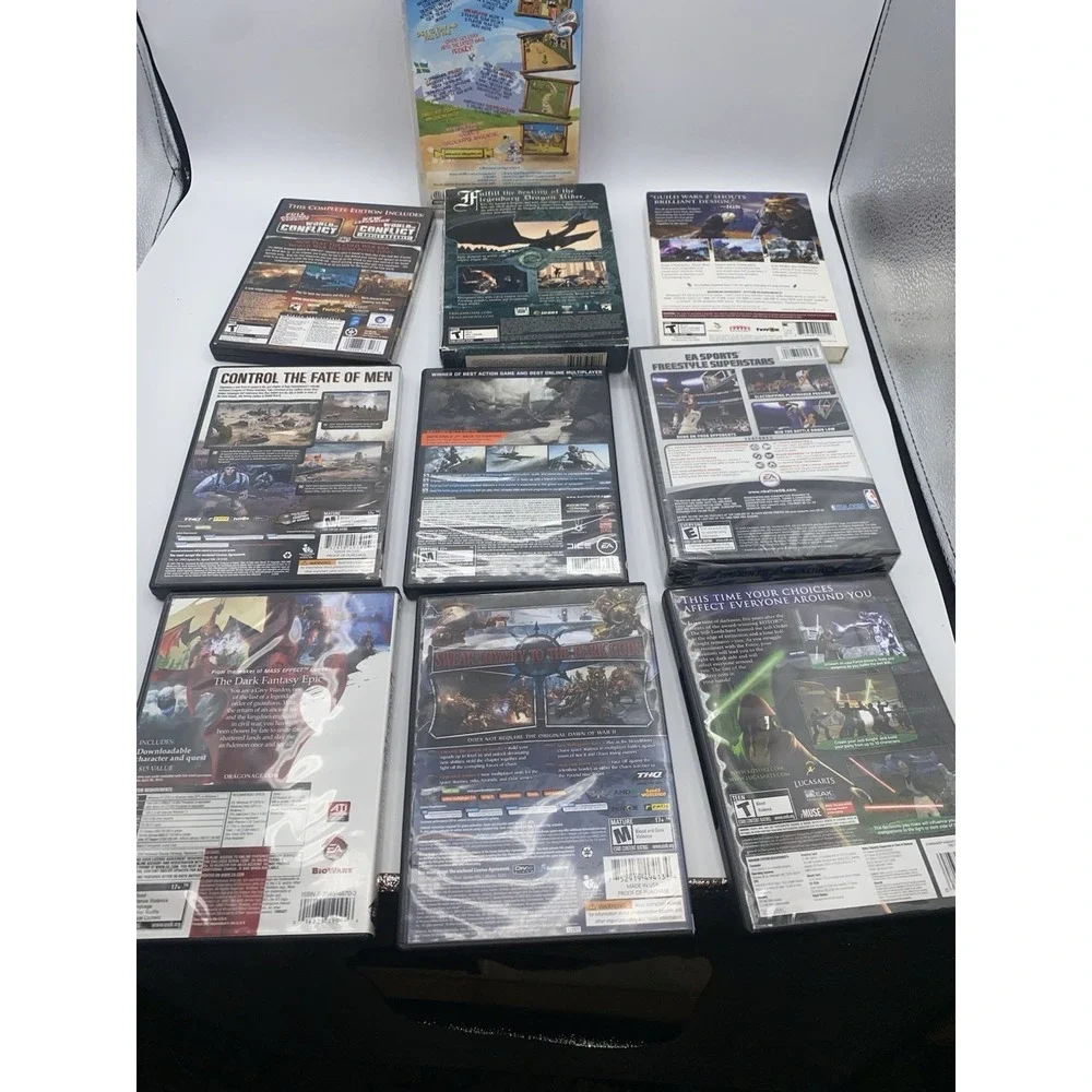 Lot Of 10 Various Vintage PC CD ROM Computer Video Games - Stars Wars Knights